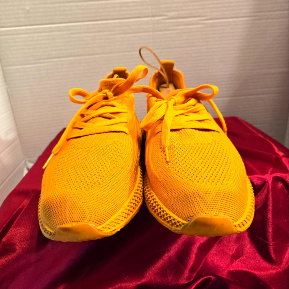 PONY PP1 PRO MEN'S TEXTILE UPPER MUSTARD ORANGE MESH SNEAKER SIZE 11
